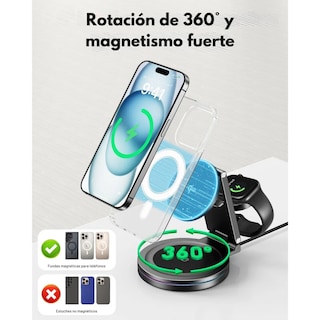 Foto 3 | Cargador Inalámbrico Mr. Gadgets 15 W