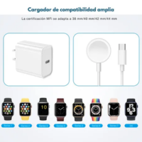Foto 4 pulgar | Cargador 20w Carga Rapida Magnetica Tipo C Para Apple Watch Blanco