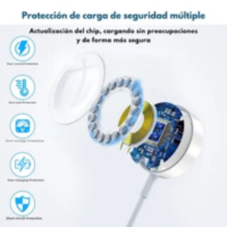 Foto 6 | Cargador 20w Carga Rapida Magnetica Tipo C Para Apple Watch Blanco