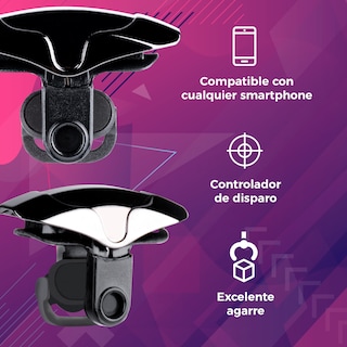 Foto 3 | Ventilador de Enfriamiento Generica color Negro Gamer P15 con Gatillos para Teléfono Móvil con Luz Rgb