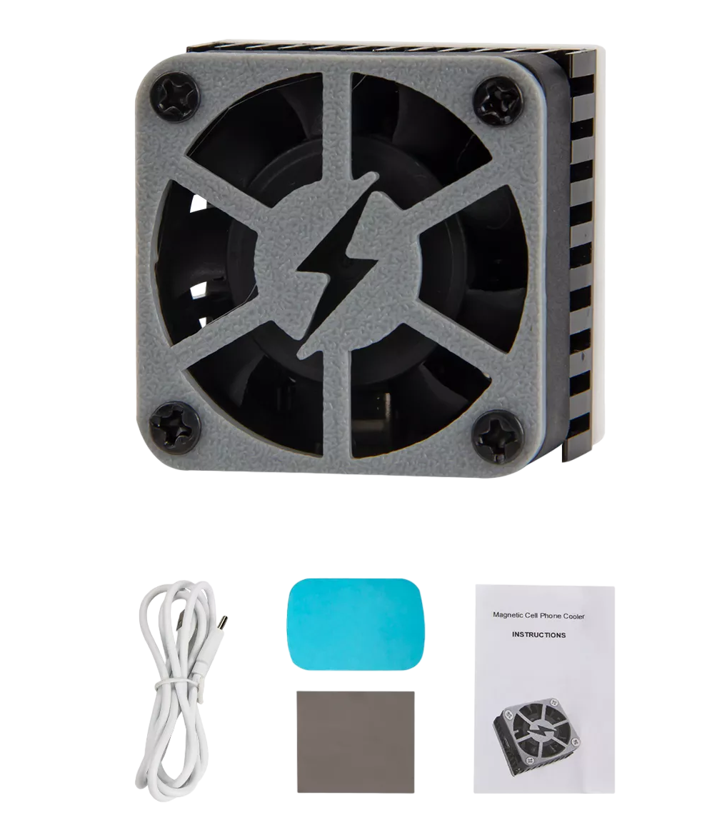 Foto 1 | Enfriador De Teléfono Móvil Semiconductor Absorción Magnética Negro