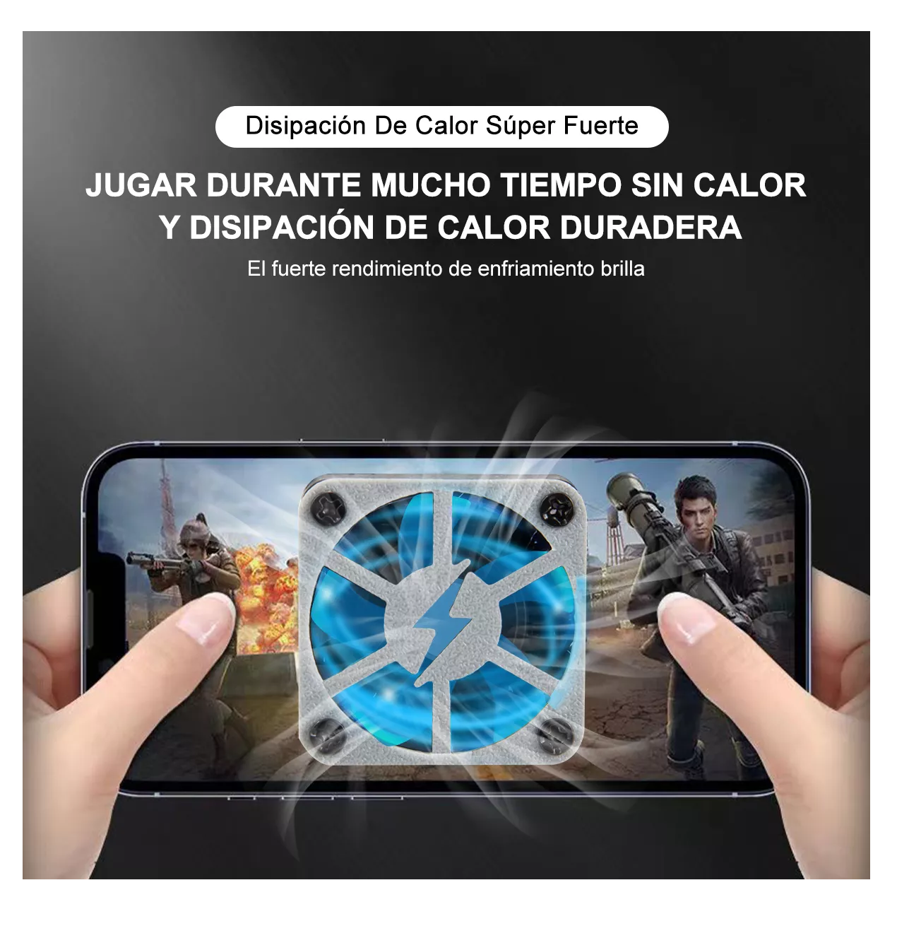 Foto 6 pulgar | Enfriador De Teléfono Móvil Semiconductor Absorción Magnética Negro