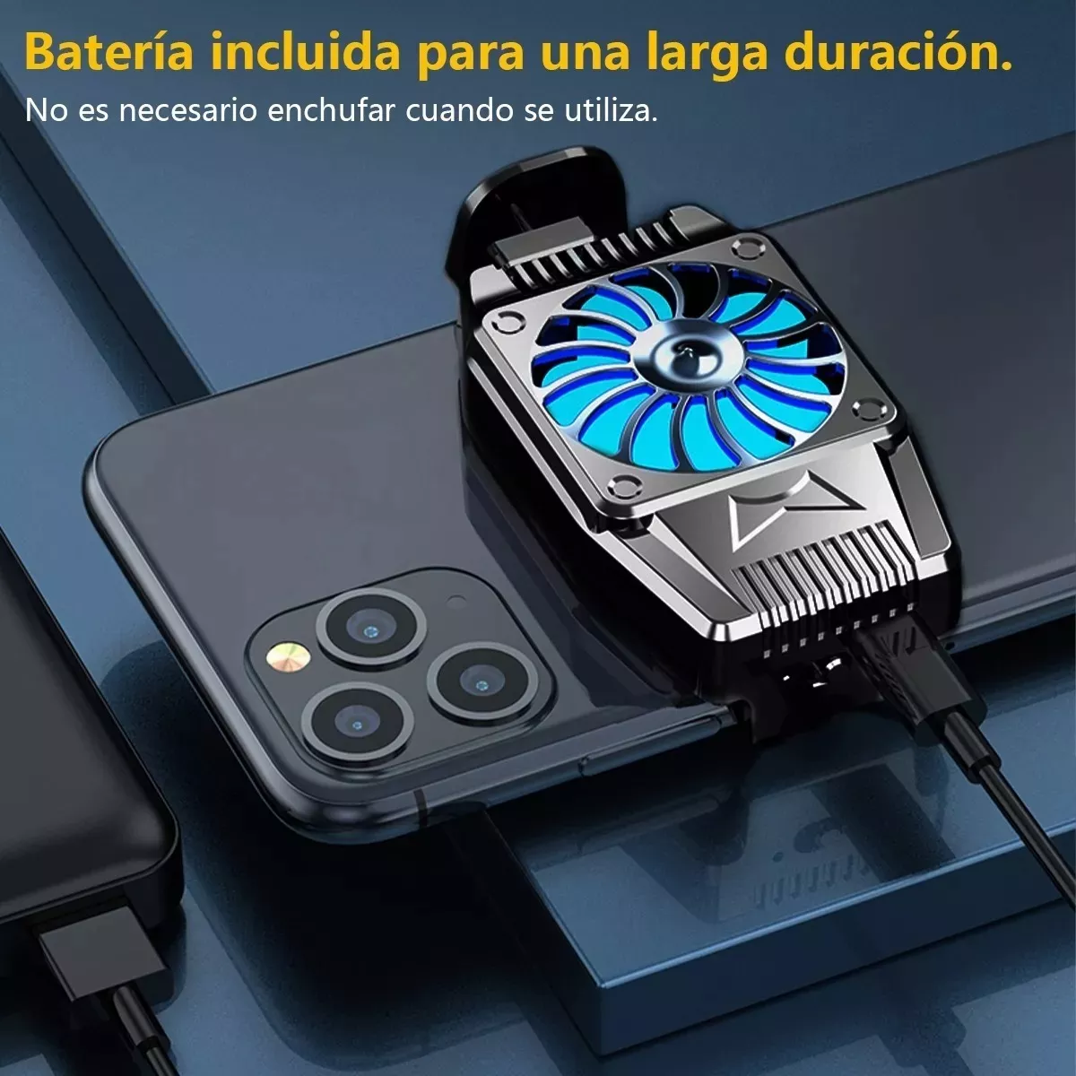 Foto 3 pulgar | Ventilador Enfriador Para Celular Universal Recargable Eo Safe Imports Esi-17946 Negro