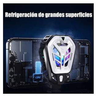 Foto 3 | Ventilador De Refrigeración Teléfono Móvil Juegos Y Vídeos Negro/gris