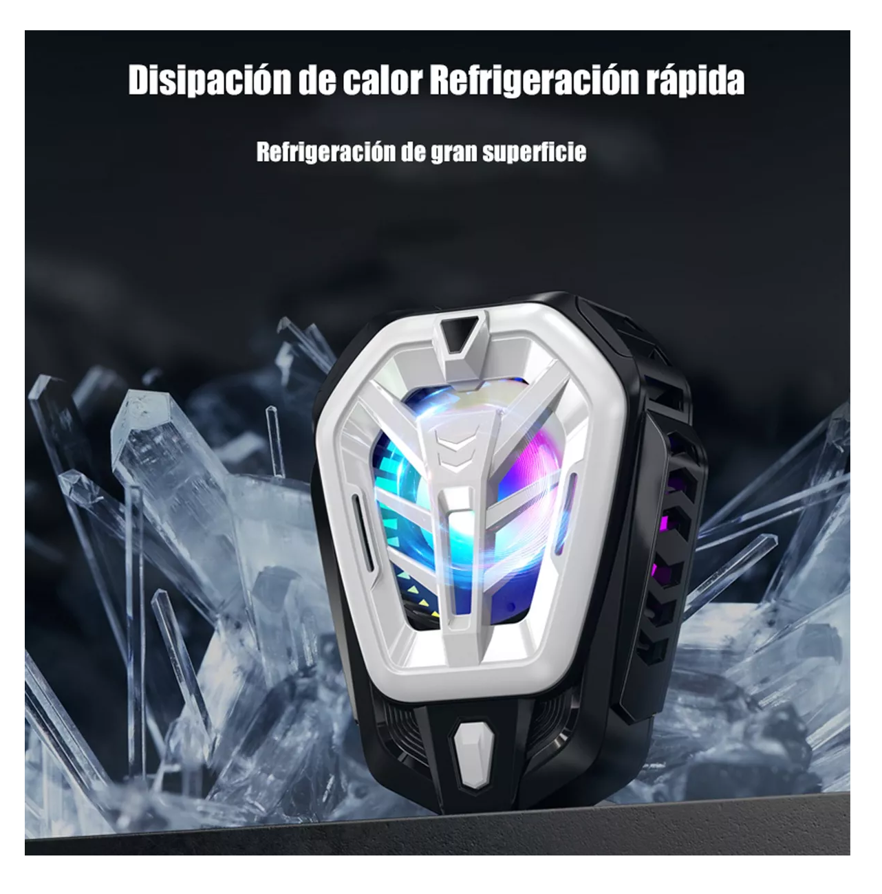 Foto 6 pulgar | Ventilador De Refrigeración Teléfono Móvil Juegos Y Vídeos Negro/gris