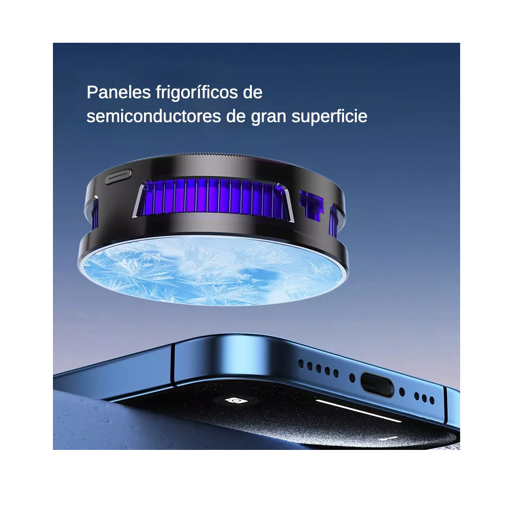 Foto 4 | Ventilador De Refrigeración Para Iphone Y Android Enfriador Negro