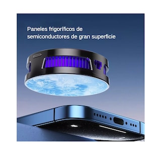 Foto 4 | Ventilador De Refrigeración Para Iphone Y Android Enfriador Negro