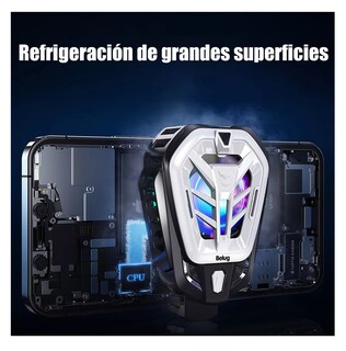 Foto 3 | Ventilador De Refrigeración Teléfono Móvil Juegos Y Vídeos, Belug Negro/gris