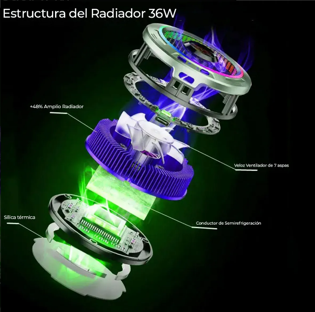 Foto 4 | Ventilador Xtellar Enfriador Cooler Para Tablet Ipad Celular