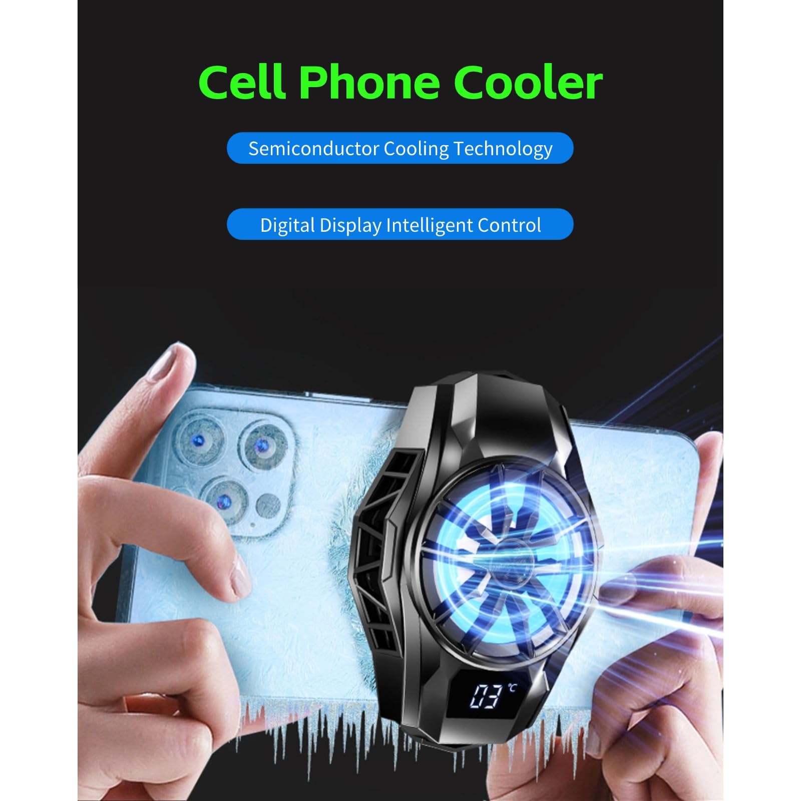 Foto 2 | Enfriador De Teléfono Yoidesu S8 Rgb Semiconductor Para 68-93 Mm - Venta Internacional.