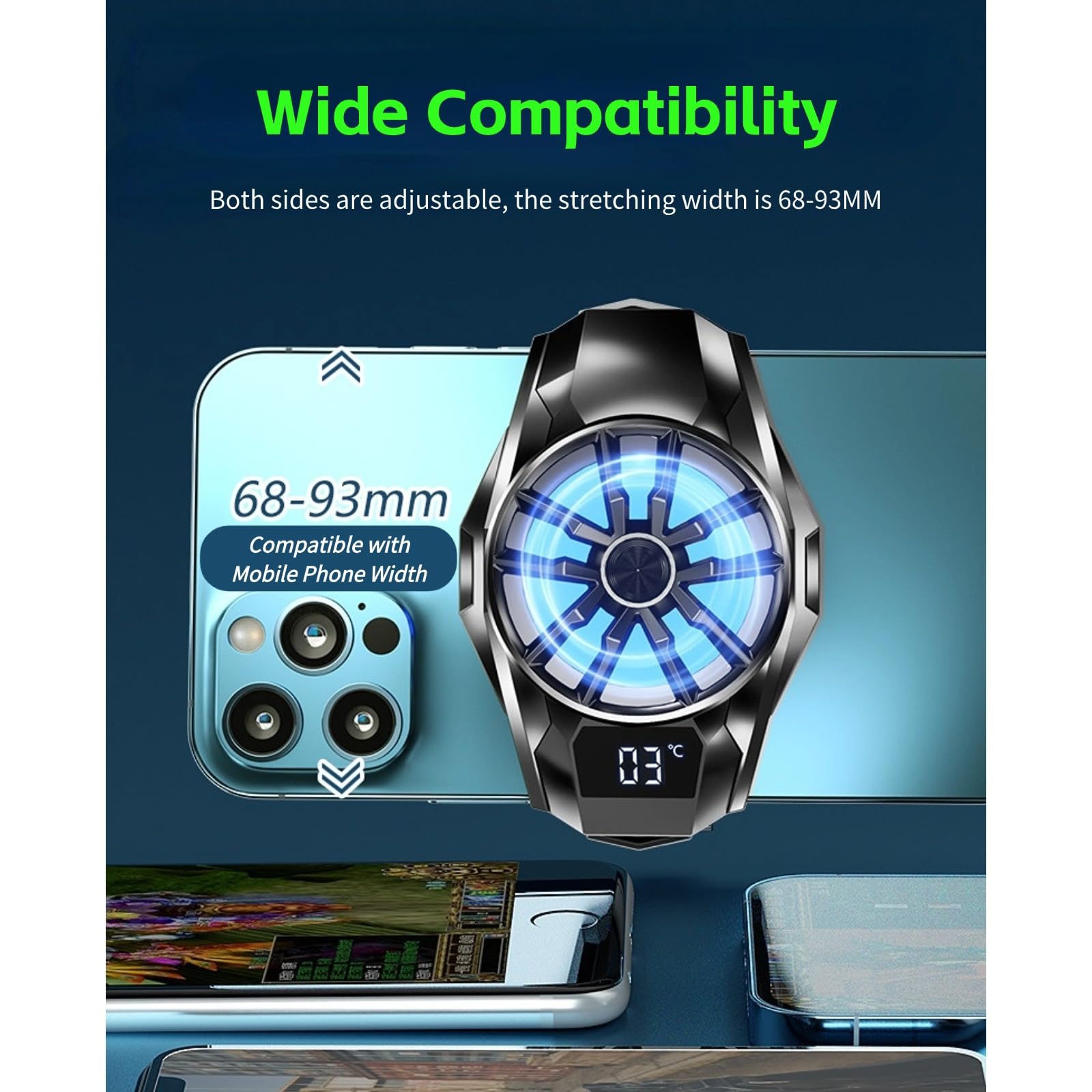 Foto 7 pulgar | Enfriador De Teléfono Yoidesu S8 Rgb Semiconductor Para 68-93 Mm - Venta Internacional.