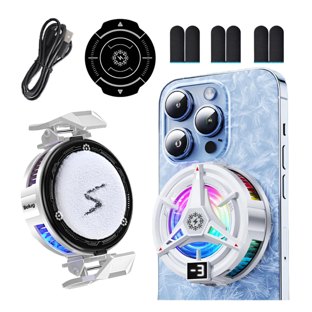 Foto 3 pulgar | ''ventilador Para Celular Con Led Enfriador De Celular Usb Belug  Blanco ''