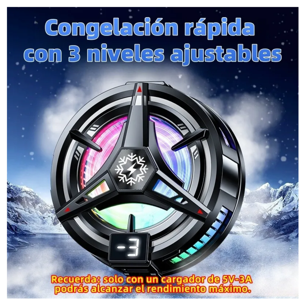 Foto 4 pulgar | ''ventilador Para Celular Con Led Enfriador De Celular Usb Belug  Blanco ''