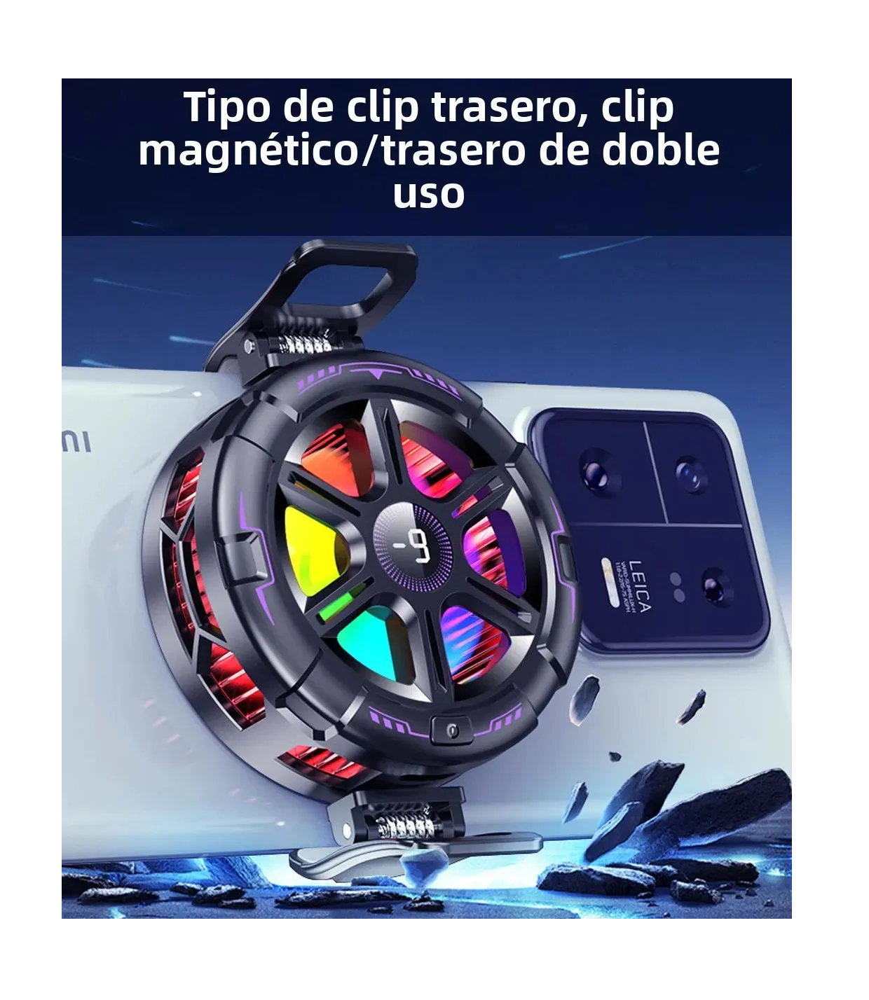 Foto 4 pulgar | Ventilador Almohadilla De Refrigeración Para Teléfono