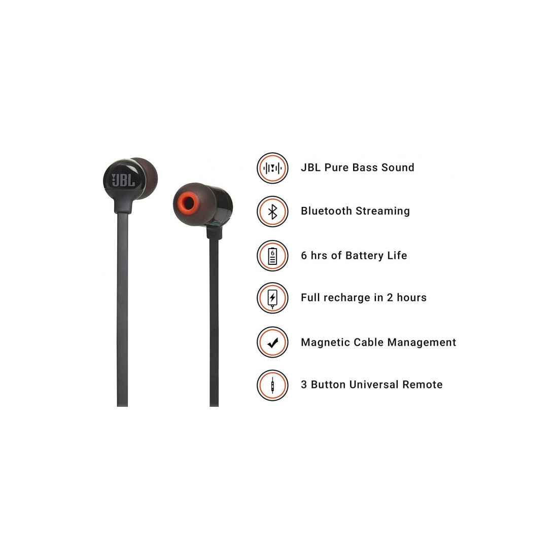 Foto 2 | Audífonos Jbl Harman Tune 110bt color Negro