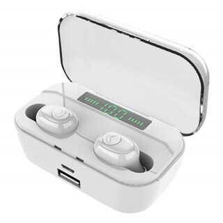 Foto 2 | Audífonos Manos Libres con Bluetooth Fralugio G6s color Blanco True Wireless Touch con Power Bank