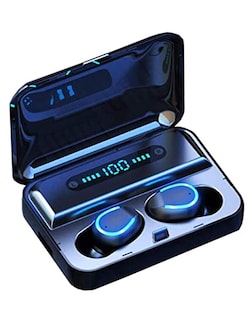Foto 2 | Audífonos Inalámbricos Bluetooth 5.0 Fralugio Manos Libres F9 U Planos Negro