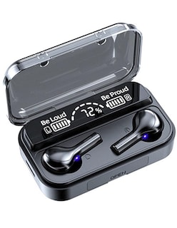 Foto 2 | Audífonos Inalámbricos Bluetooth Fralugio Manos Libres 5.0 F9 278 Spectral Power Bank Negro
