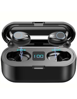 Foto 3 | Audífonos Inalámbricos Fralugio Manos Libres Bluetooth 5.0 F9 Flame Tactiles Tws Negro