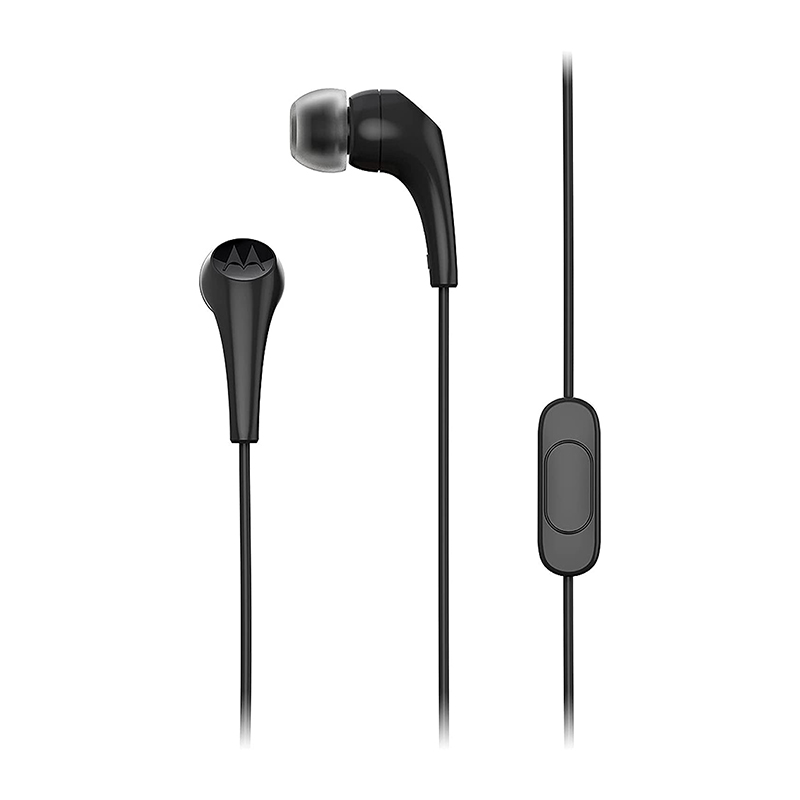 Audífonos Motorola Earbuds 2-s In Ear  2022 Jack 3.5 color Negro