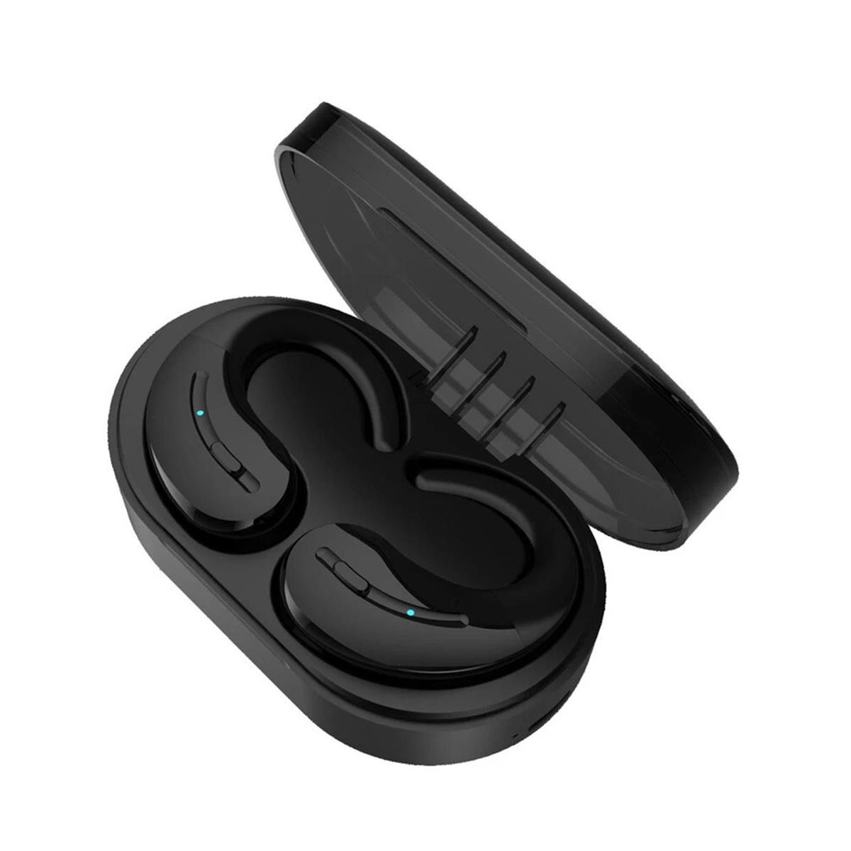 Foto 2 pulgar | Audífonos Manos Libres Bluetooth Fralugio A8 Hook color Negro True Wireless