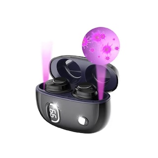 Foto 2 | Audífonos Bluetooth Manos Libres X19 Tws Uv Desinfectante color Negro