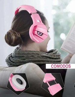 Foto 2 | Audífonos con Micrófono Petukita Box color Rosa K5
