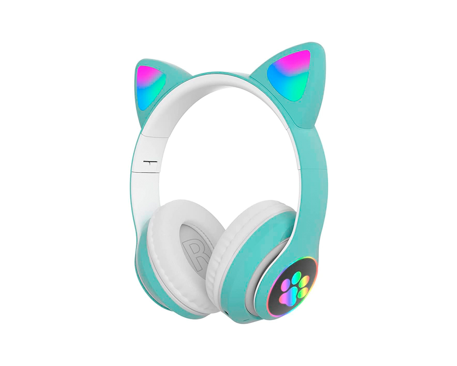 Foto 2 pulgar | Audífonos Bluetooth Inalámbricos con Forma de Orejas de Gato color Verde