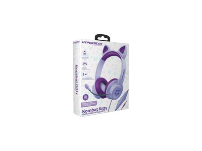 Foto 3 | Audífonos Tipo Gamer Hypergear Kombat Kitty Púrpura
