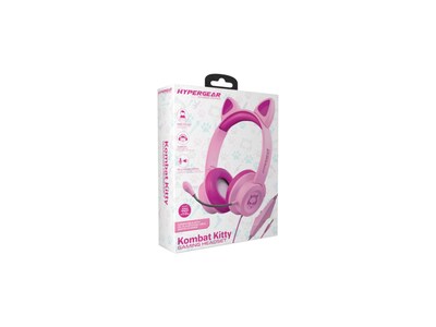 Foto 2 | Audífonos Tipo Gamer Hypergear Kombat Kitty Rosa
