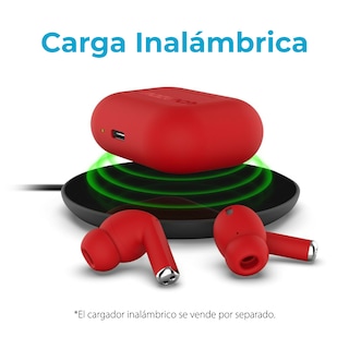 Foto 2 | Auriculares Xpods Pro True Wireless con Estuche de Carga Inalámbrica color Rojo