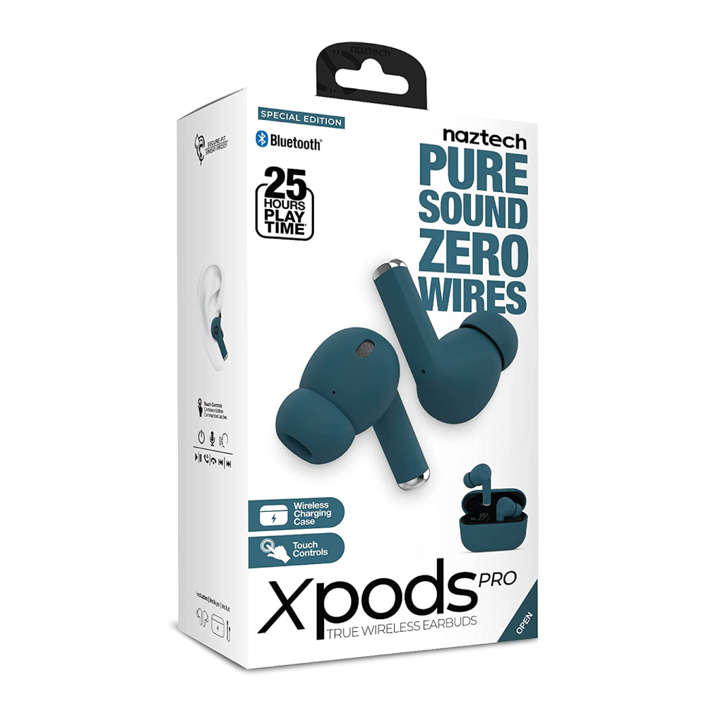 Foto 4 pulgar | Auriculares Xpods Pro True Wireless con Estuche de Carga Inalámbrica color Azul