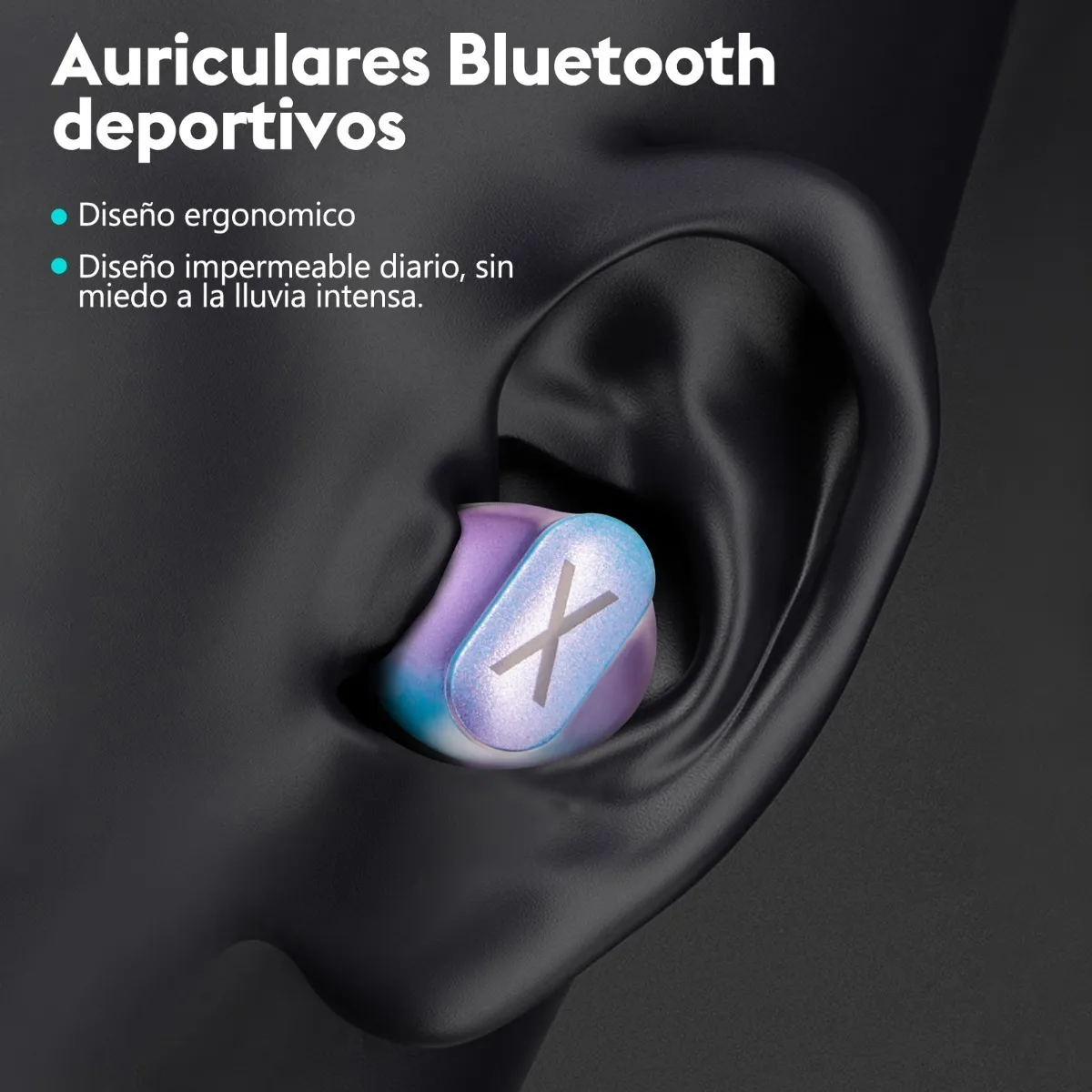 Foto 3 | Audífonos Malubero Bluetooth Deportivos Con Reducción De Ruido