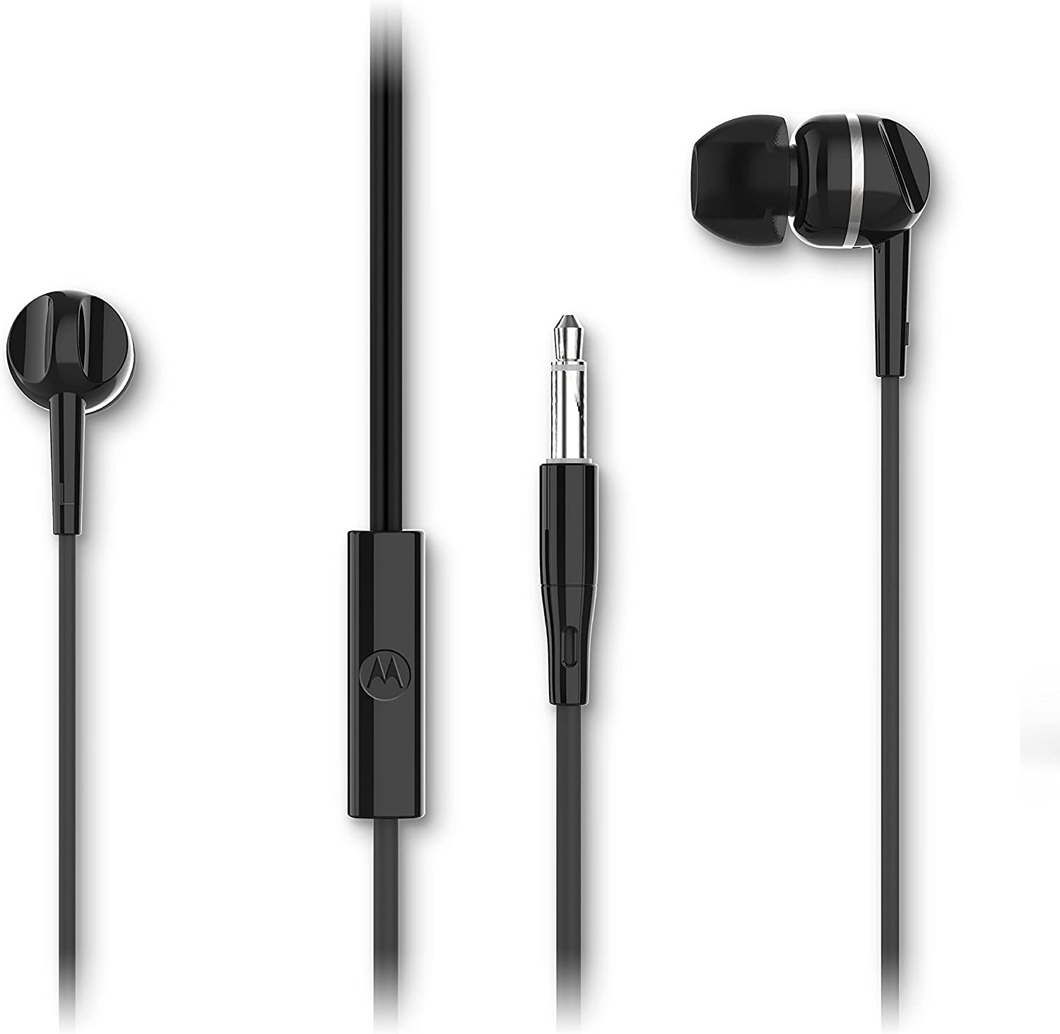 Audífonos Motorola Earbuds 105 color Negro Manos Libres Jack 3.5