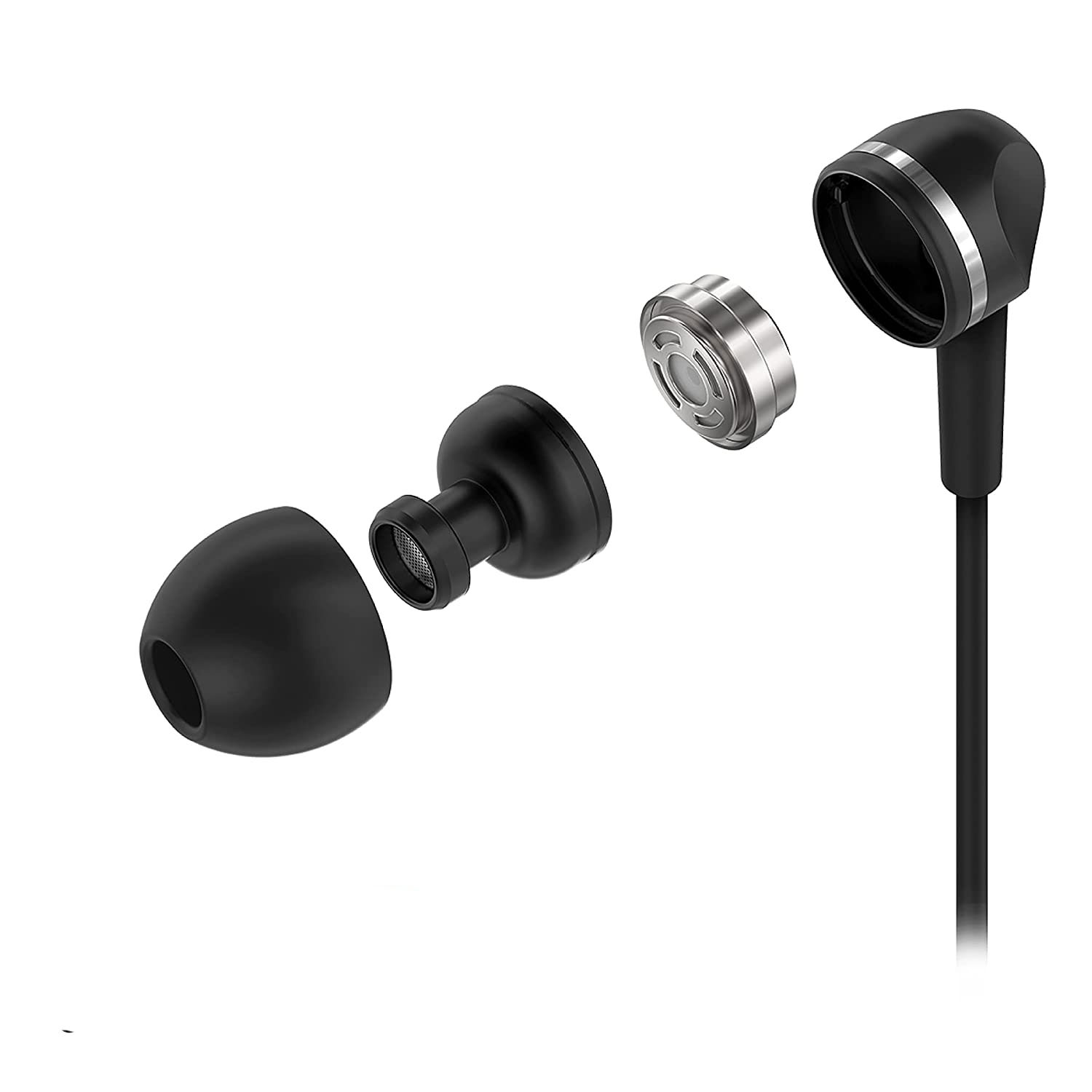 Foto 4 pulgar | Audífonos Motorola Earbuds 105 color Negro Manos Libres Jack 3.5