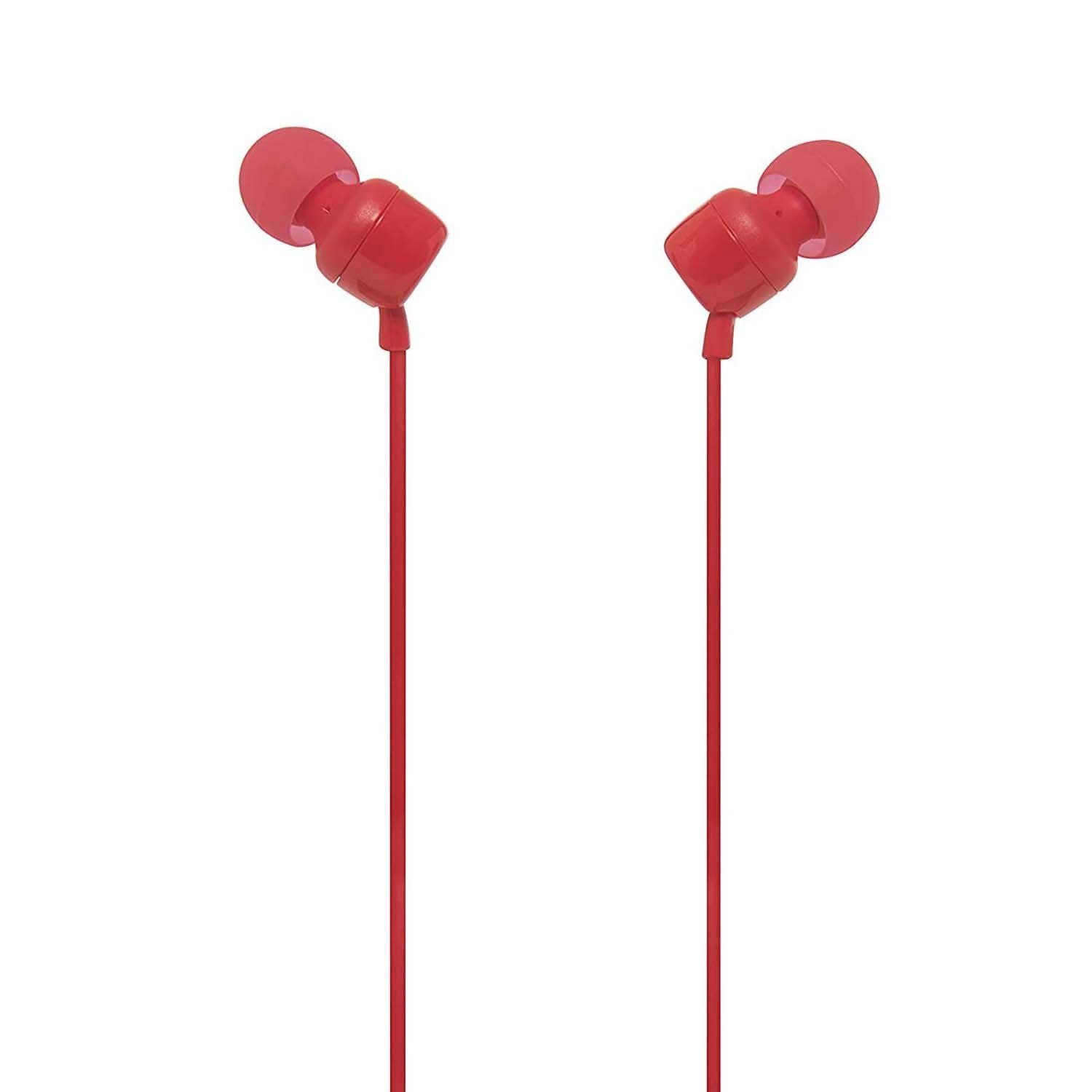 Foto 4 pulgar | Manos Libres Auricular JBL Tune 110 color Rojo Universal 3.5 MM