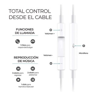 Foto 3 | Audífonos Manos Libres USB Tipo C Elegate Ear20 color Blanco