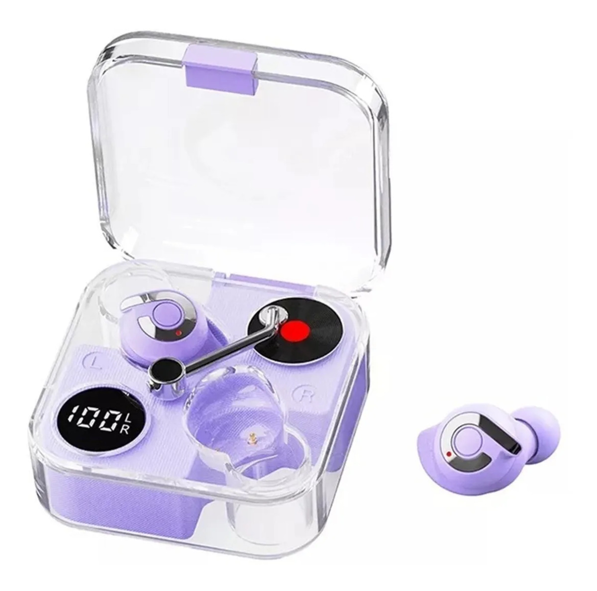 Foto 1 | Audífonos Fralugio Bluetooth Manos Libres E89 Gamer Mode Tws color Morado