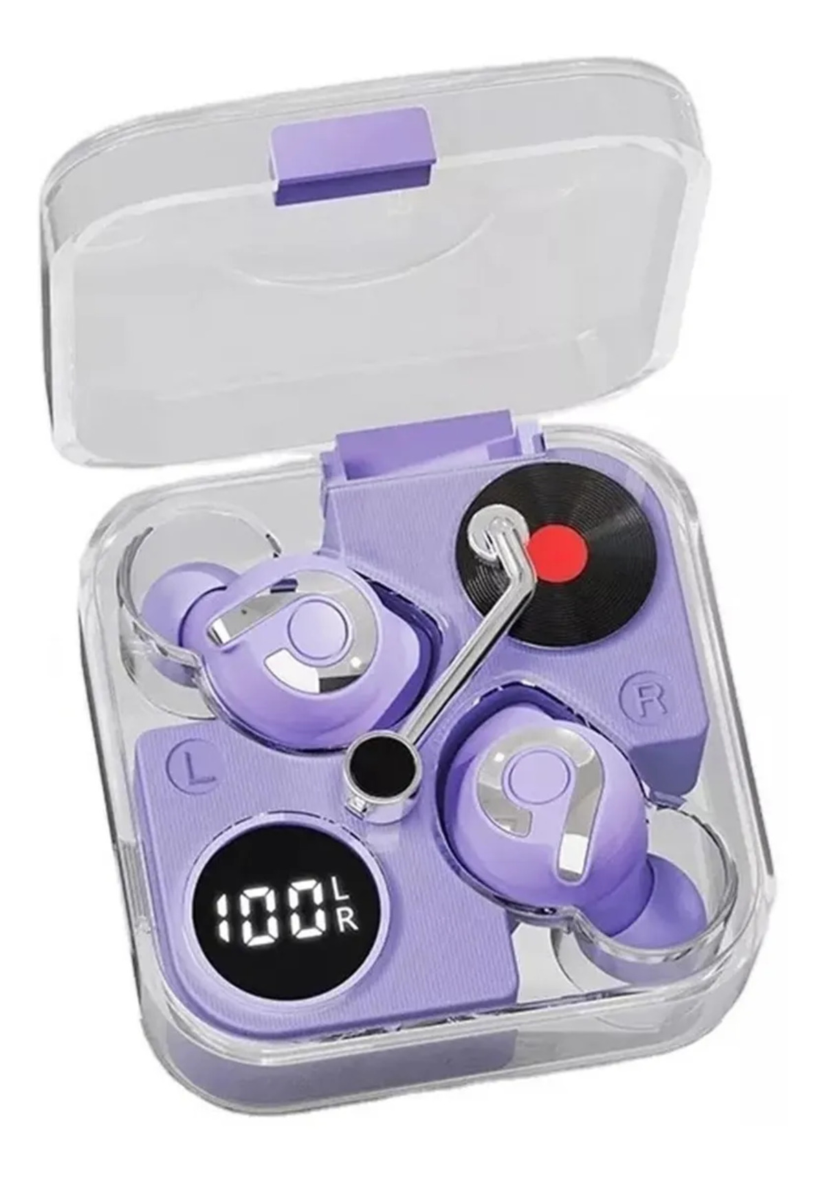 Foto 3 pulgar | Audífonos Fralugio Bluetooth Manos Libres E89 Gamer Mode Tws color Morado
