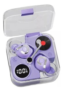 Foto 2 | Audífonos Fralugio Bluetooth Manos Libres E89 Gamer Mode Tws color Morado