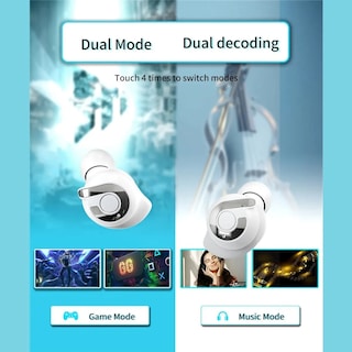 Foto 4 | Audífonos Fralugio Bluetooth Manos Libres E89 Gamer Mode Tws color Morado