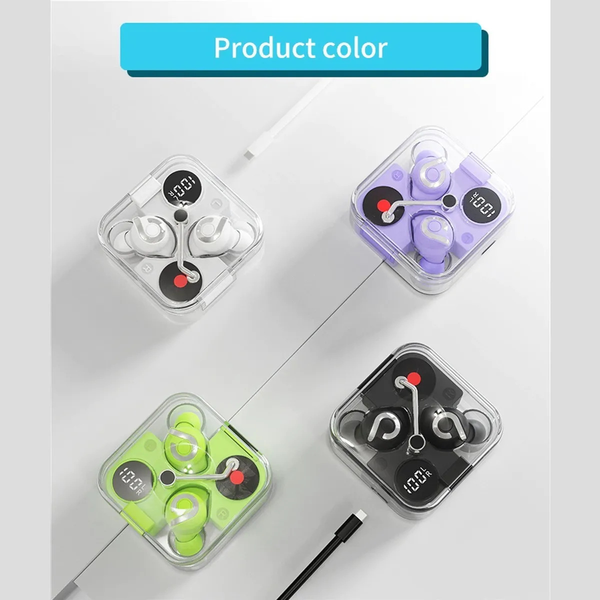 Foto 6 | Audífonos Fralugio Bluetooth Manos Libres E89 Gamer Mode Tws color Morado