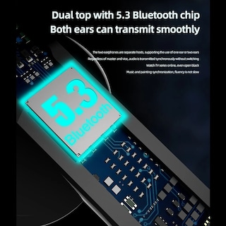 Foto 5 | Audífonos Fralugio Bluetooth Manos Libres 5.3 E30 Audio Hifi color Negro