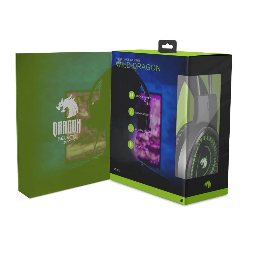 Foto 4 pulgar | Audífonos Gamer Select Gaming Wild Dragon Select Sound Sg-h1