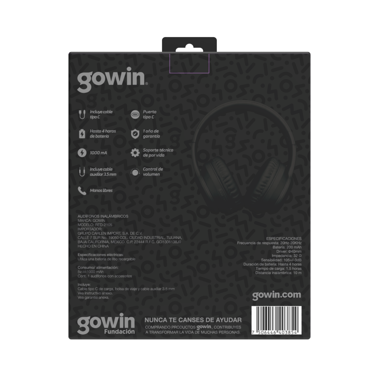 Gowin audifonos online inalambricos