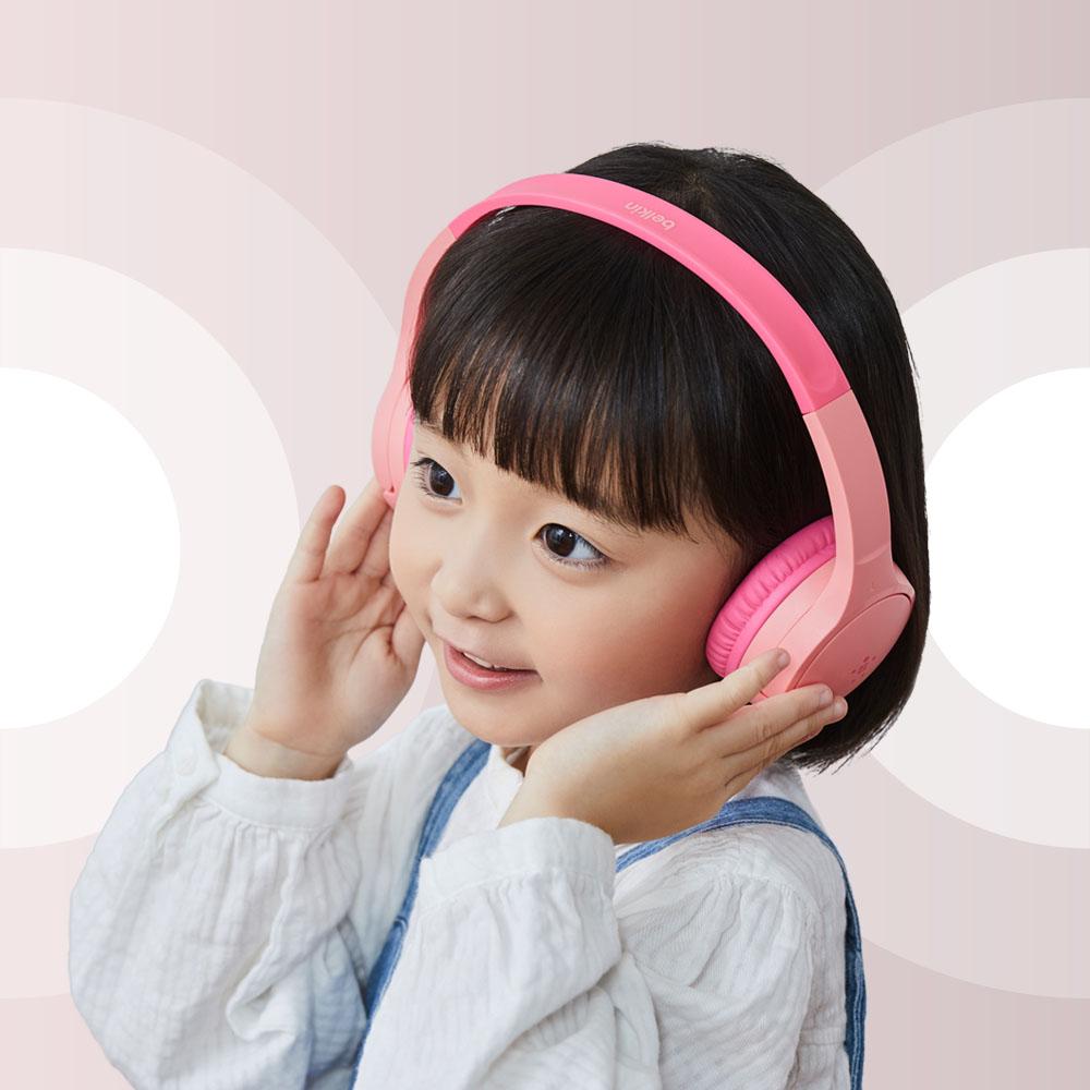 Foto 7 pulgar | Auriculares Inalámbricos Belkin Rosa para Niños