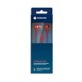 Foto 4 | Audífonos Alámbricos Motorola Earbuds 105 color Rojo