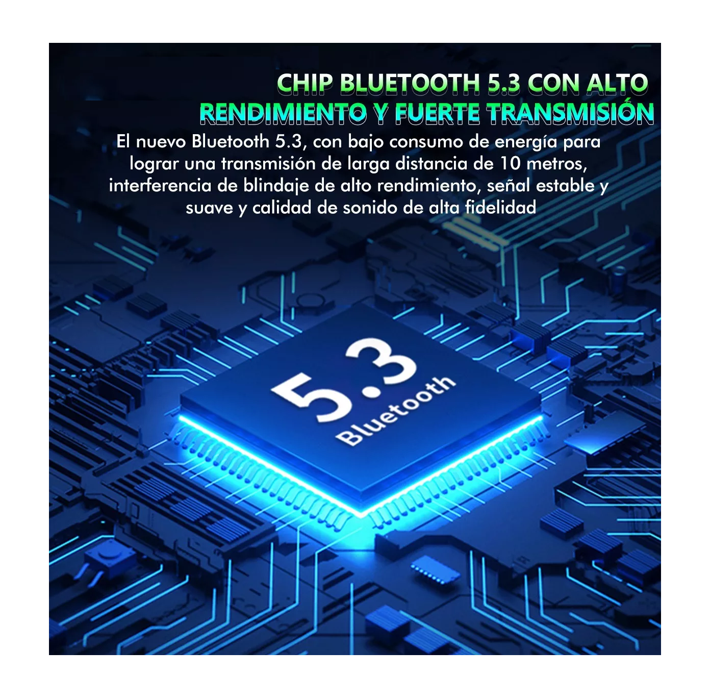 Foto 2 | Audífonos BELUG color Negro Bluetooth 5.3 LED de Baja Latencia Estéreo