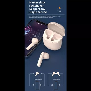 Foto 4 | Audífonos True Wireless Fralugio J220 color Blanco con Bluetooth