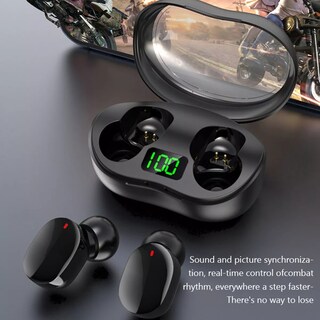 Foto 6 | Audífonos Bluetooth Fralugio E9STrue Wireless Manos Libres Negro